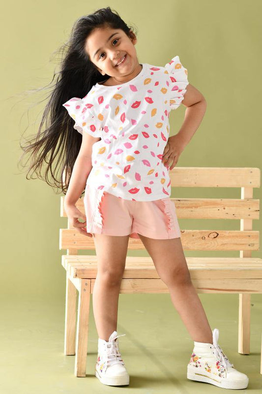 LIPS SHORTS SET