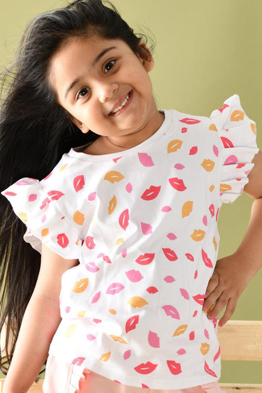 bow print t-shirt for girls  SHORT SLEEVES SUMMER T-SHIRT FOR girls -  ANTHRILO – Anthrilo