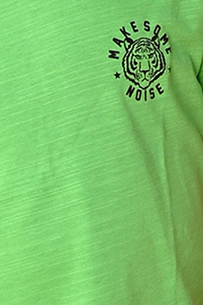 MAKE SOME NOISE SHORT SLEEVES T-SHIRT - GREEN - Anthrilo India