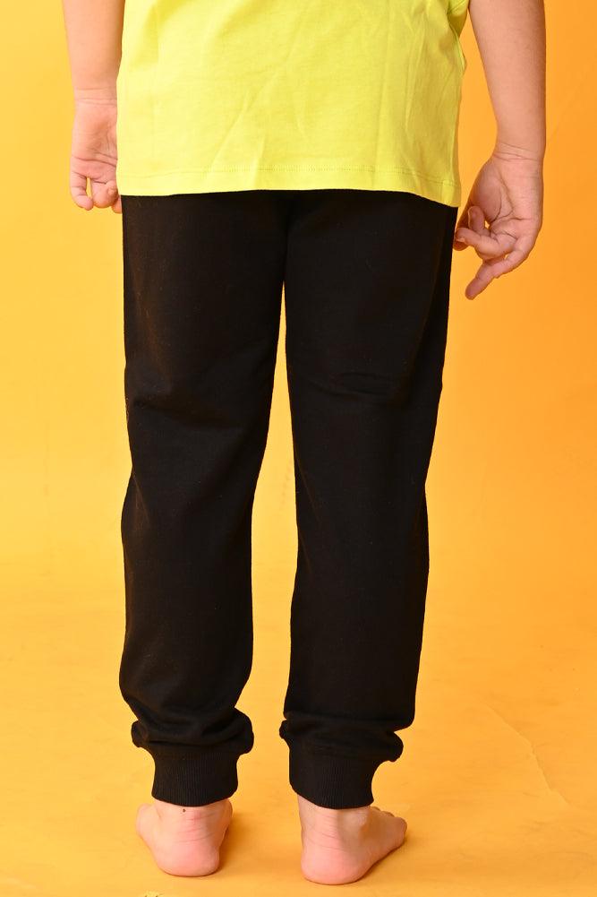SUMMER BLACK BOYS JOGGER - BLACK - Anthrilo India