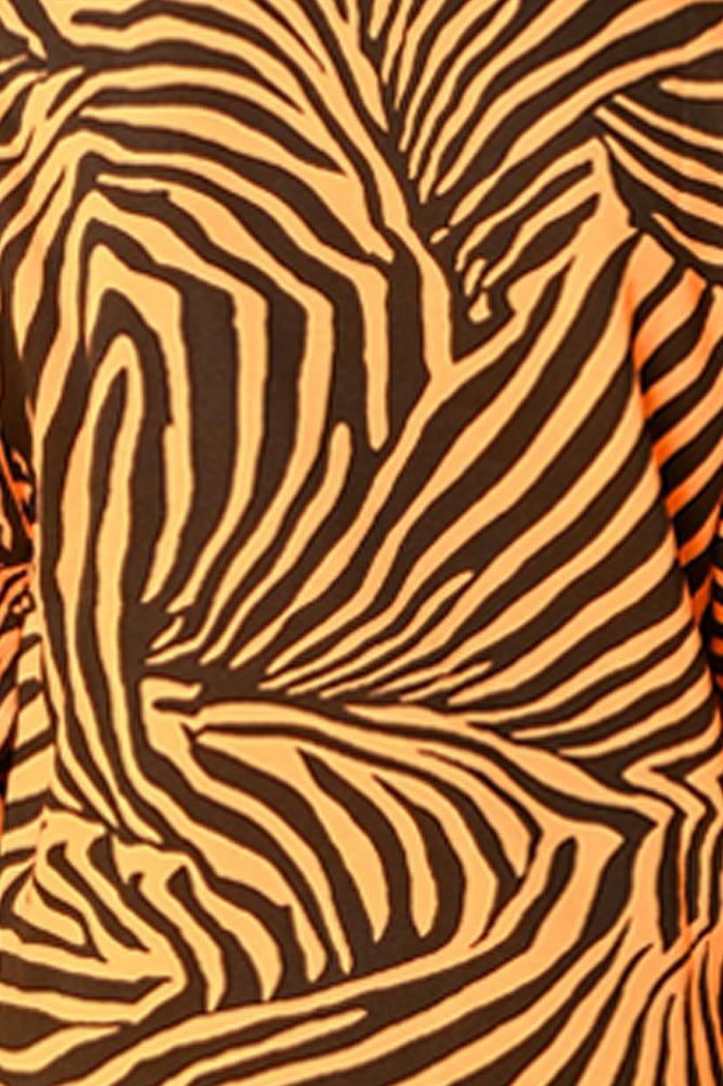 ZEBRA STRIPE FLEECE BOYS SWEATSHIRT JOGGER SET - ORANGE - Anthrilo Design House