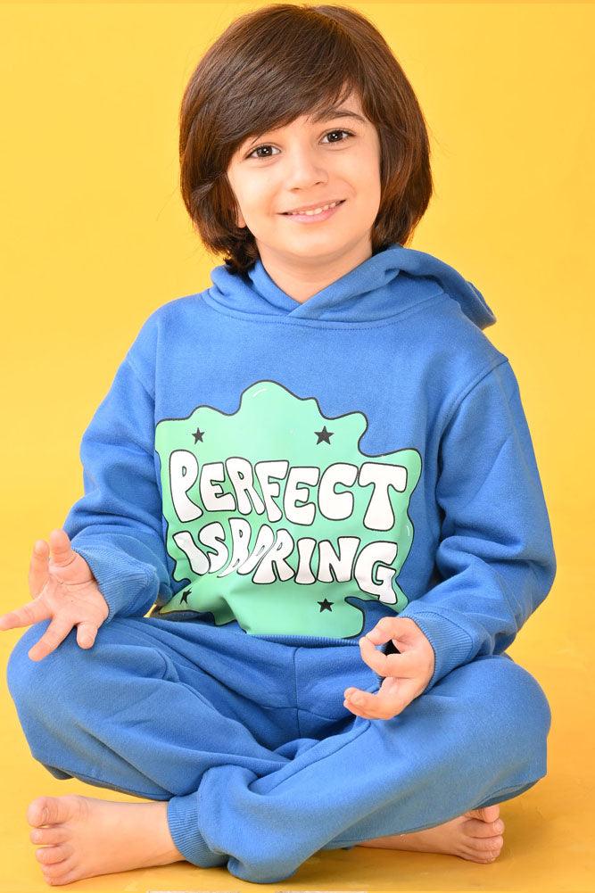PERFECT IS BORING HOODIE JOGGER SET - BLUE - Anthrilo Design House