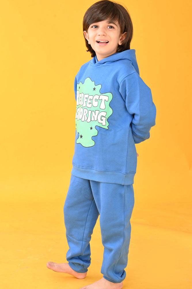 PERFECT IS BORING HOODIE JOGGER SET - BLUE - Anthrilo Design House