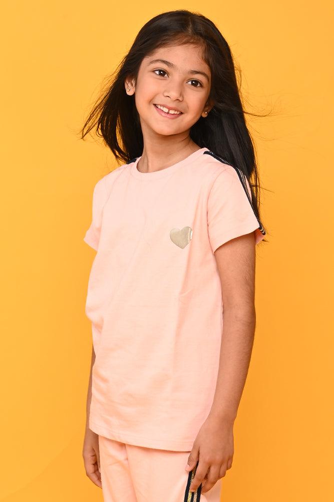 SUMMER PINK HEART TOP - PINK - Anthrilo India