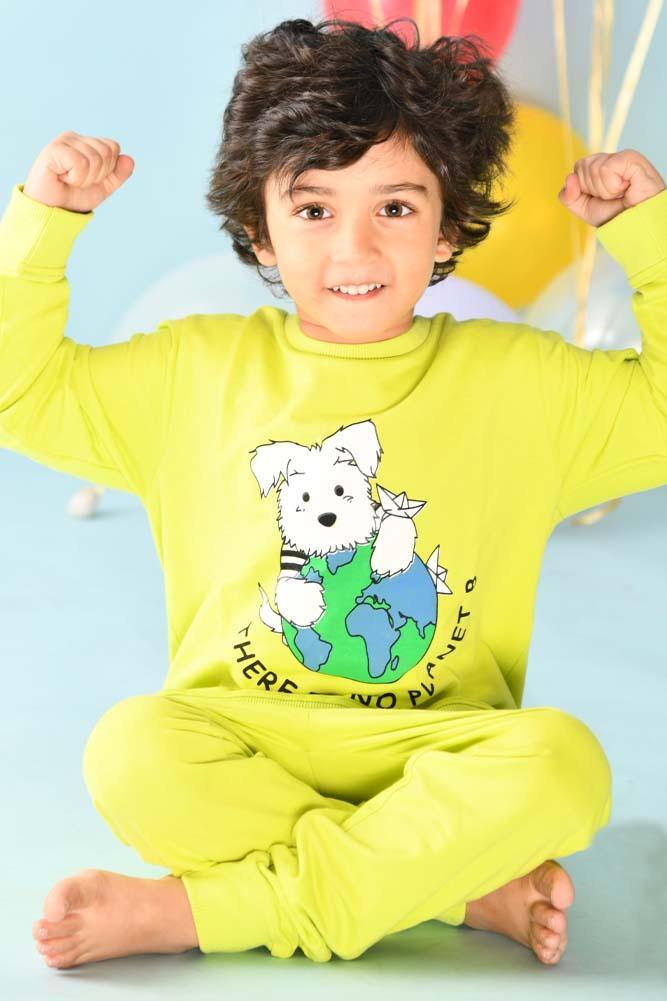 PLANET B BOYS SWEATSHIRT JOGGER SET (FLEECE) - Anthrilo