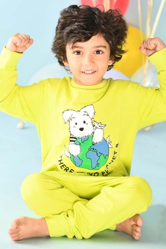 PLANET B BOYS SWEATSHIRT JOGGER SET (FLEECE) - Anthrilo