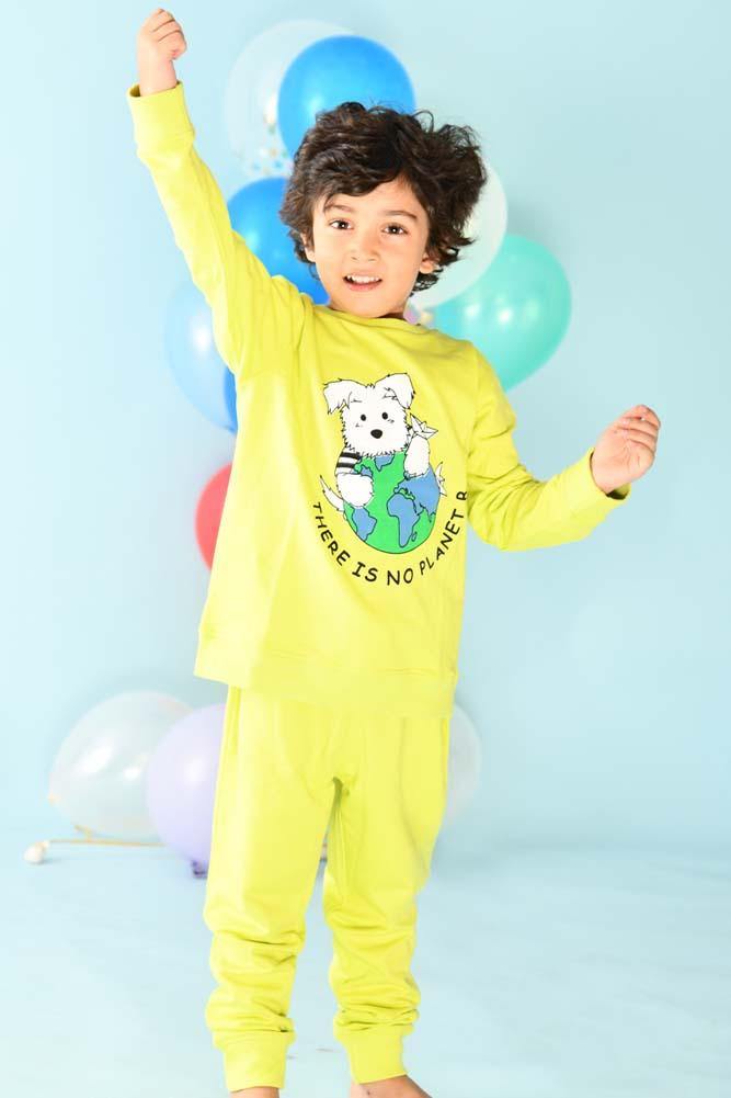 PLANET B BOYS SWEATSHIRT JOGGER SET (FLEECE) - Anthrilo