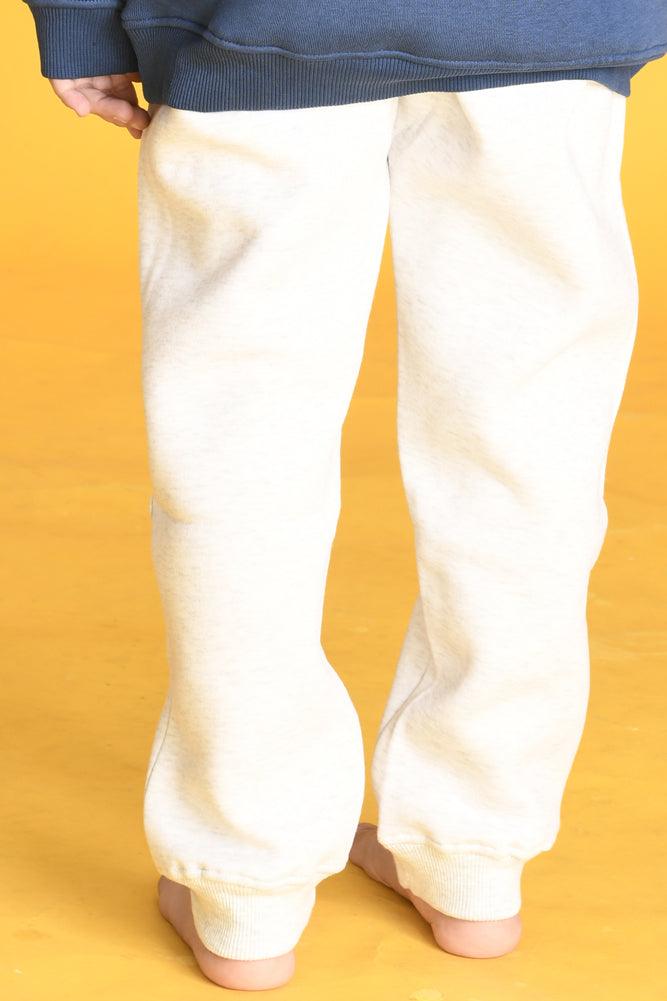 ECRU MELANGE FLEECE WARM BOYS JOGGER - GREY - Anthrilo Design House