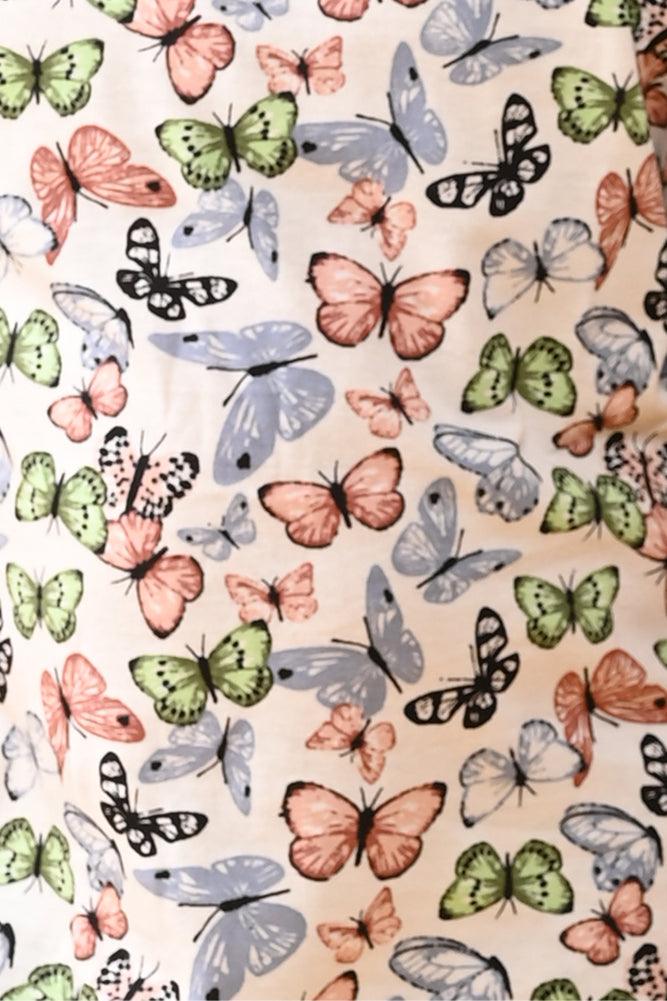 BUTTERFLY FUN NIGHT DRESS- WHITE - Anthrilo Design House