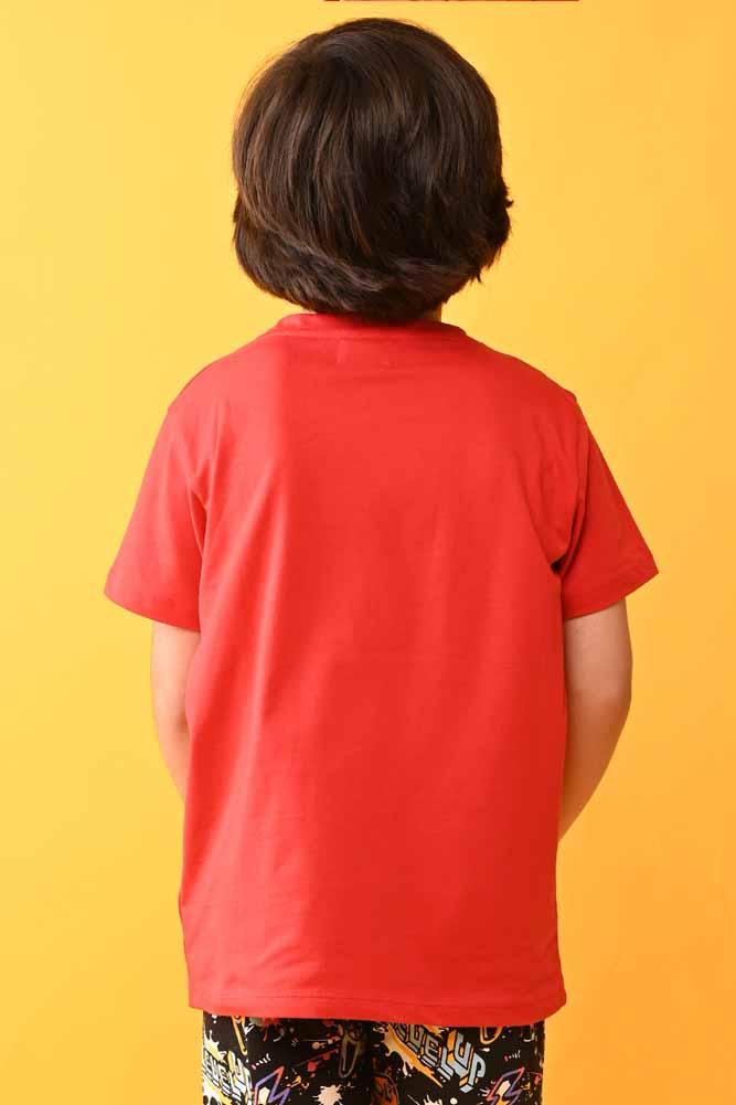 SKATE OF MIND SHORT SLEEVES T-SHIRT - RED - Anthrilo India
