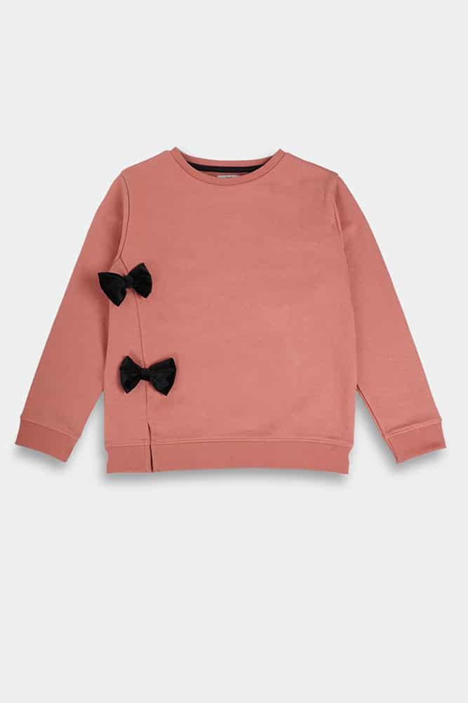 SWEATSHIRT WITH BOWS