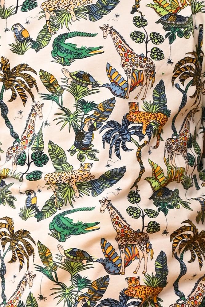 JUNGLE SUMMER WHITE BOYS T-SHIRT - WHITE - Anthrilo India