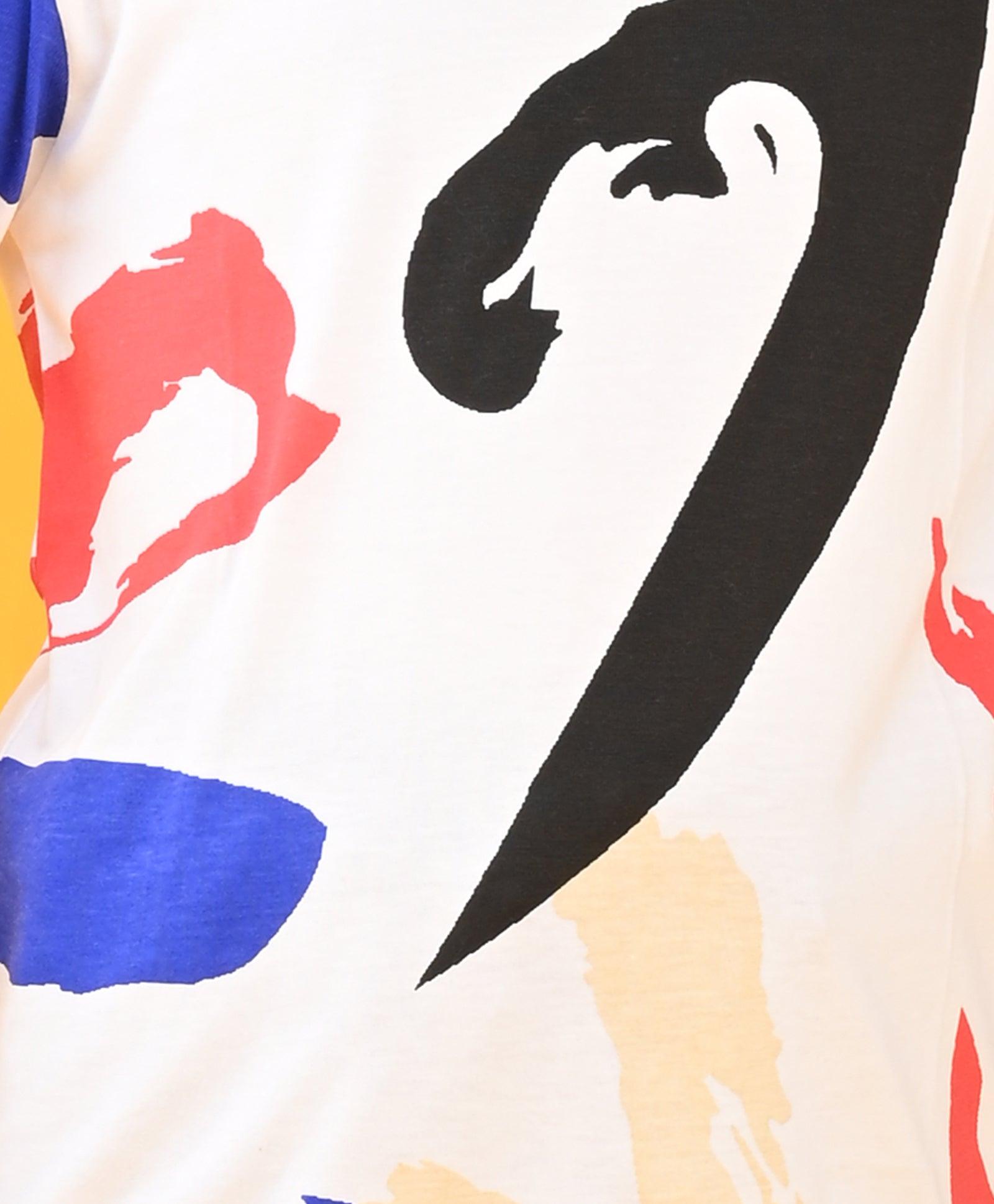 SPLASH LONG SLEEVES T-SHIRT - WHITE - Anthrilo Design House