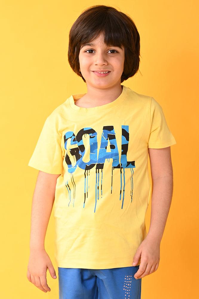 GOAL SHORT SLEEVES - T-SHIRT - YELLOW - Anthrilo India