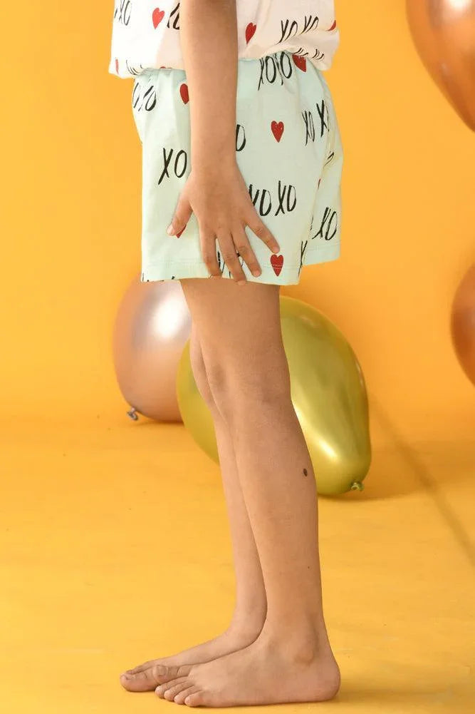 XOXO SHORTS - AQUA - Anthrilo Design House
