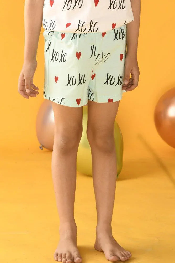 XOXO SHORTS - AQUA - Anthrilo Design House