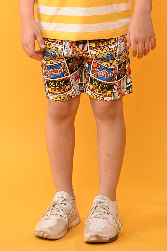 COOL SUPERHERO BOYS SUMMER SHORTS - BLUE - Anthrilo India